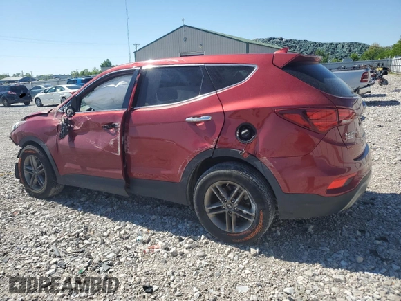 2017 Hyundai Santa Fe 2.4L with VIN 5XYZT3LB6HG491077, listed as a Copart auction lot 56378895 with Not provided miles and Salvage title. Bid and sale history available at DreamBid. Image 2.