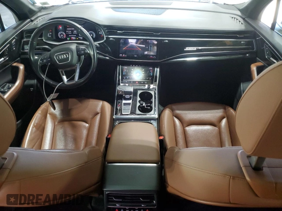 2021 Audi Q7 Premium Plus with VIN WA1LXAF79MD017780, listed as a Copart auction lot 62285935 with 63,567 mi miles and Salvage title. Bid and sale history available at DreamBid. Image 8.