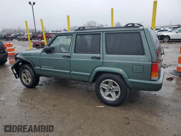 2000 Jeep Cherokee Classic with VIN 1J4FF58S8YL207395, listed as a Copart auction lot 43347745 with 0 mi miles and Clean Title. Bid and sale history available at carsss.com. Image 2.