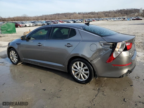 2014 Kia Optima EX with VIN 5XXGN4A76EG343677, listed as a Copart auction lot 47235465 with 163,612 mi miles and Salvage Title. Bid and sale history available at carsss.com. Image 2.