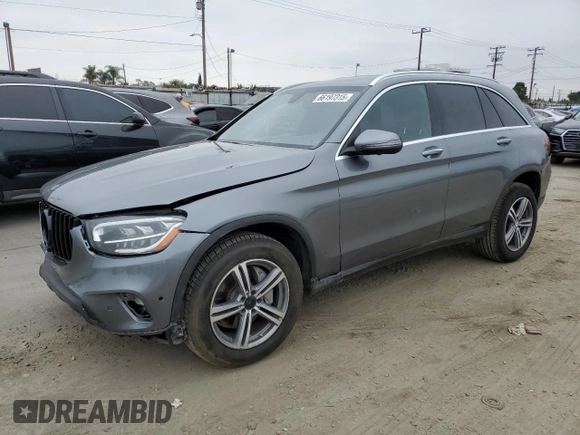 2020 Mercedes-Benz GLC 300 with VIN W1N0G8DB4LF802826, listed as a Copart auction lot 66197315 with 59,211 mi miles and Salvage title. Bid and sale history available at DreamBid. Image 1.