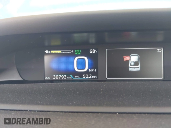 2020 Toyota Prius LE with VIN JTDL9RFU5L3018787, listed as a IAAI auction lot 42723431 with 30,793 mi miles and . Bid and sale history available at DreamBid. Image 7.