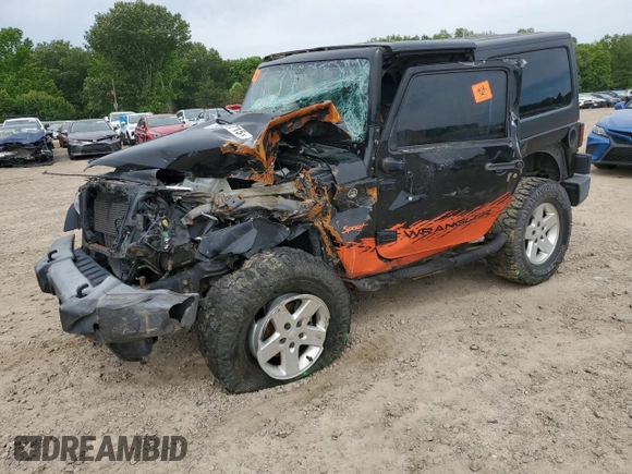 2016 Jeep Wrangler Sport with VIN 1C4AJWAG7GL297681, listed as a Copart auction lot 55926715 with 129,710 mi miles and Salvage title. Bid and sale history available at DreamBid. Image 1.