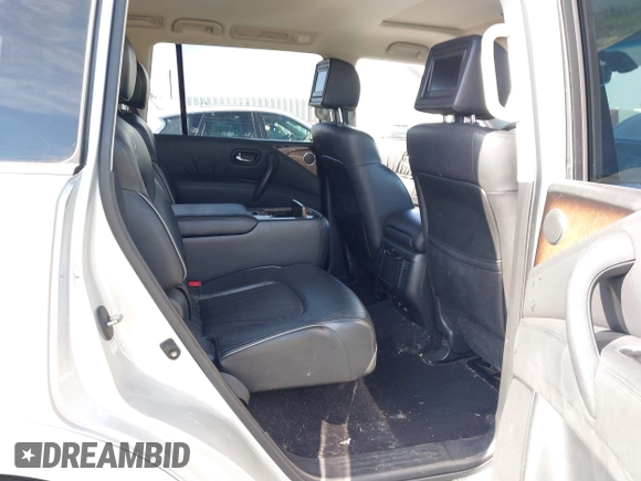 2012 Infiniti QX56 7-passenger with VIN JN8AZ2NF9C9517238, listed as a IAAI auction lot 42040522 with 165,088 mi miles. Bid and sale history available at carsss.com. Image 8.