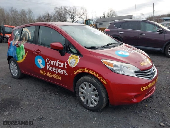 2015 Nissan Versa Note S with VIN 3N1CE2CP6FL378535, listed as a IAAI auction lot 41951753 with 138,586 mi miles. Bid and sale history available at carsss.com. Image 1.