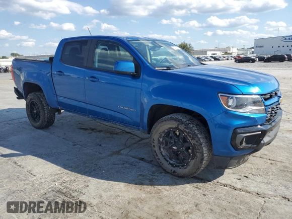 2022 Chevrolet Colorado 2WD LT with VIN 1GCGSCEA1N1297471, listed as a Copart auction lot 72071154 with 59,552 mi miles and Salvage title. Bid and sale history available at DreamBid. Image 4.