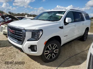 2024 GMC Yukon XL AT4 with VIN 1GKS2HKD8RR264758, listed as a Copart auction lot 77107514 with Not Provided miles and Salvage Title. Bid and sale history available at carsss.com. Image 1.