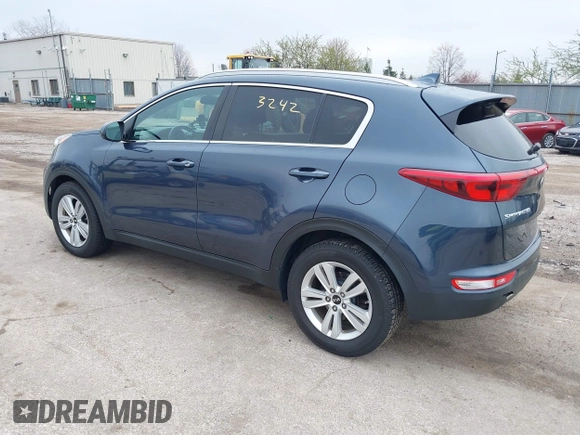 2017 Kia Sportage LX with VIN KNDPM3AC0H7094509, listed as a IAAI auction lot 42013242 with 161,918 mi miles. Bid and sale history available at carsss.com. Image 3.
