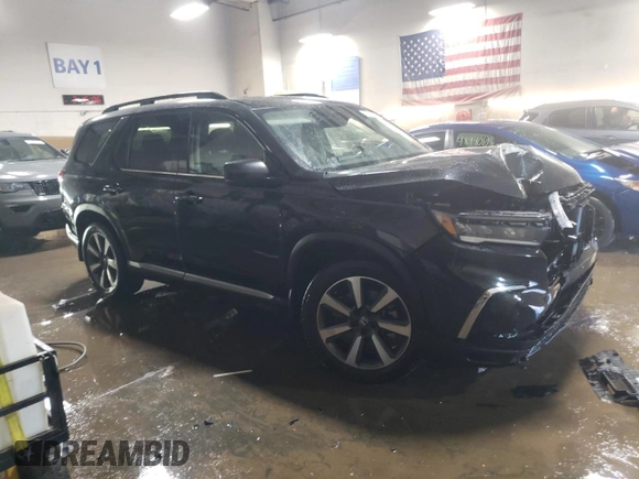 2023 Honda Pilot Elite z VIN 5FNYG1H87PB021616, wystawiony jako Copart lot #48610655 z przebiegiem 61 720 mil mil oraz Szkoda całkowita • Salvage title. Historia ofert i sprzedaży dostępna na DreamBid. Obrazek 4.