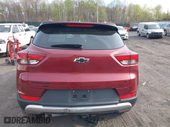 2022 Chevrolet TrailBlazer LT with VIN KL79MRSL8NB096010, listed as a IAAI auction lot 42106834 with 37,697 mi miles and . Bid and sale history available at DreamBid. Image 16.