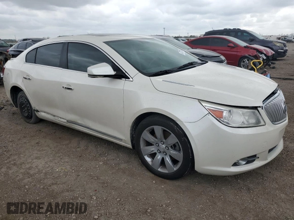 2011 Buick LaCrosse CXL with VIN 1G4GC5GC8BF225801, listed as a Copart auction lot 47377985 with 100,620 mi miles and Salvage title. Bid and sale history available at DreamBid. Image 4.