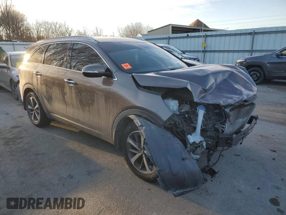 2019 Kia Sorento EX with VIN 5XYPH4A57KG554822, listed as a Copart auction lot 88598805 with 82,380 mi miles and Salvage Title. Bid and sale history available at DreamBid. Image 4.