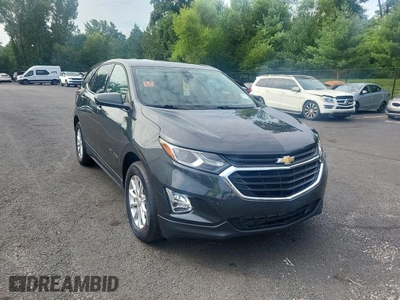 2020 Chevrolet Equinox LT with VIN 2GNAXJEV5L6235622, listed as a IAAI auction lot 42843936 with 65,504 mi miles and . Bid and sale history available at DreamBid. Image 3.