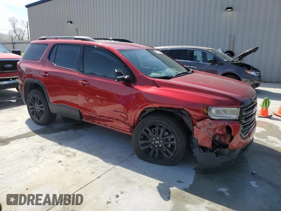 2023 GMC Acadia SLT with VIN 1GKKNMLS1PZ261100, listed as a Copart auction lot 48068175 with 8,309 mi miles and Salvage Title. Bid and sale history available at DreamBid. Image 4.