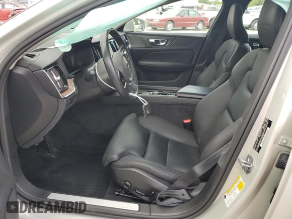 2019 Volvo S60 Inscription with VIN 7JRA22TL6KG009359, listed as a Copart auction lot 59859374 with 25,367 mi miles and Salvage Title. Bid and sale history available at carsss.com. Image 7.