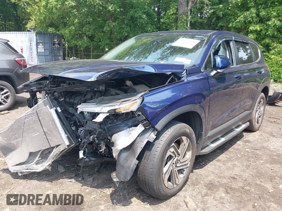 2021 Hyundai Santa Fe SE with VIN 5NMS1DAJXMH344025, listed as a IAAI auction lot 42477124 with 17,129 mi miles and . Bid and sale history available at DreamBid. Image 2.