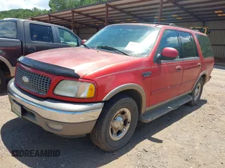 2002 Ford Expedition Eddie Bauer z VIN 1FMRU17W02LA22430, wystawiony jako IAAI lot #42692442 z przebiegiem Nie podano mil oraz . Historia ofert i sprzedaży dostępna na DreamBid. Obrazek 2.