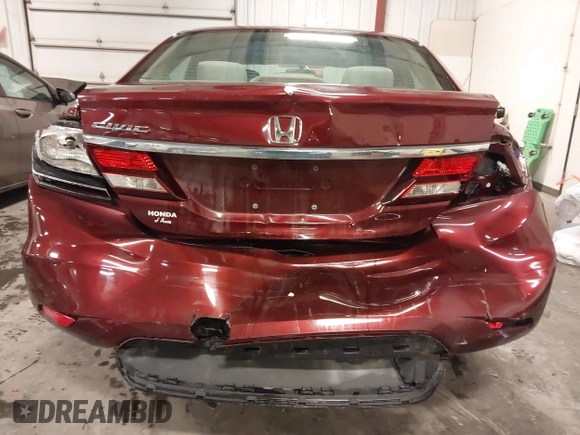 2015 Honda Civic EX with VIN 2HGFB2F84FH566245, listed as a IAAI auction lot 41603522 with 105,467 mi miles and . Bid and sale history available at carsss.com. Image 17.