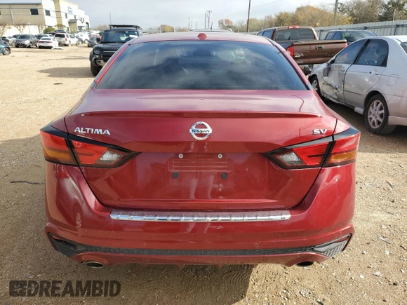 2022 Nissan Altima 2.5 SV with VIN 1N4BL4DV8NN391413, listed as a Copart auction lot 83347234 with 39,935 mi miles and Salvage Title. Bid and sale history available at carsss.com. Image 6.