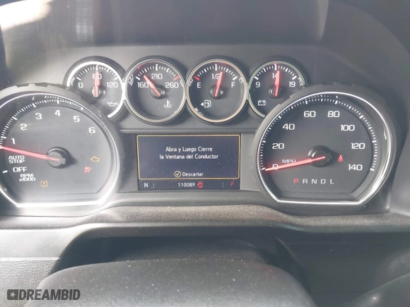 2019 Chevrolet Silverado 1500 LT with VIN 1GCPWCED6KZ135346, listed as a IAAI auction lot 41699026 with 110,089 mi miles. Bid and sale history available at carsss.com. Image 7.