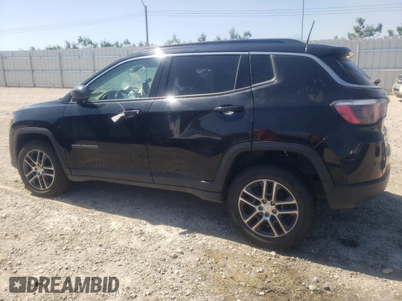 2018 Jeep Compass Altitude with VIN 3C4NJDBBXJT493439, listed as a Copart auction lot 58664835 with 96,928 mi miles and Salvage title. Bid and sale history available at DreamBid. Image 2.