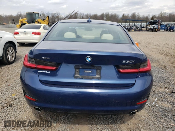 2021 BMW 3 Series 330i xDrive with VIN 3MW5R7J03M8B90260, listed as a Copart auction lot 52482935 with 31,373 mi miles and Salvage Title. Bid and sale history available at DreamBid. Image 6.
