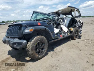 2022 Jeep Wrangler Unlimited Sport S with VIN 1C4HJXDG6NW141367, listed as a Copart auction lot 61546295 with Not provided miles and Salvage title. Bid and sale history available at DreamBid. Image 1.