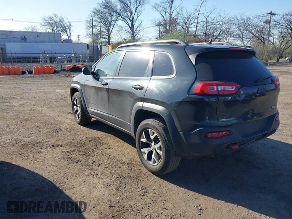 2014 Jeep Cherokee Trailhawk with VIN 1C4PJMBS5EW280598, listed as a IAAI auction lot 42079597 with 171,564 mi miles. Bid and sale history available at carsss.com. Image 3.