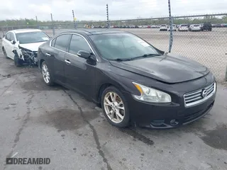 2012 Nissan Maxima 3.5 SV with VIN 1N4AA5AP1CC865403, listed as a IAAI auction lot 41793435 with 204,136 mi miles. Bid and sale history available at carsss.com. Image 1.
