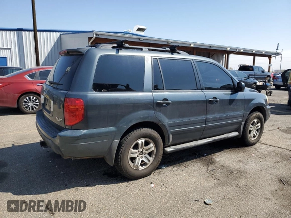 2003 Honda Pilot EX with VIN 2HKYF18663H531078, listed as a Copart auction lot 52355335 with 170,453 mi miles and Salvage Title. Bid and sale history available at DreamBid. Image 3.