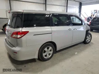 2012 Nissan Quest SL with VIN JN8AE2KP8C9033229, listed as a Copart auction lot 51613355 with 124,855 mi miles and Salvage Title. Bid and sale history available at carsss.com. Image 3.