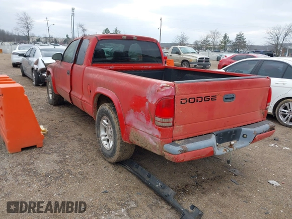 2002 Dodge Dakota Sport with VIN 1B7GL32XX2S558947, listed as a IAAI auction lot 41538339 with 126,150 mi miles. Bid and sale history available at carsss.com. Image 3.