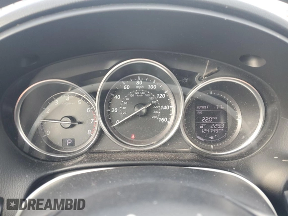 2014 Mazda CX-5 Touring with VIN JM3KE2CY9E0336218, listed as a Copart auction lot 49213255 with 124,749 mi miles and Salvage Title. Bid and sale history available at carsss.com. Image 9.