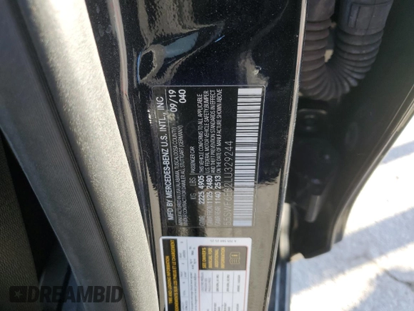 2020 Mercedes-Benz C 43 AMG with VIN 55SWF6EB2LU329244, listed as a Copart auction lot 46253045 with 55,209 mi miles and Salvage Title. Bid and sale history available at carsss.com. Image 13.