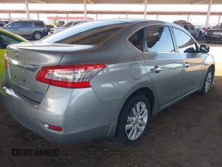 2014 Nissan Sentra S with VIN 3N1AB7AP7EL683282, listed as a IAAI auction lot 42035110 with 90,400 mi miles and . Bid and sale history available at DreamBid. Image 4.