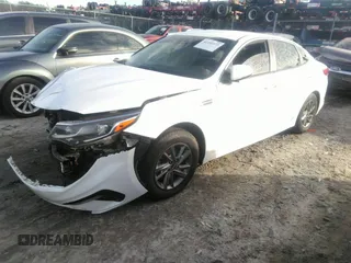 2019 Kia Optima LX with VIN 5XXGT4L36KG344923, listed as a IAAI auction lot 41101973 with 153,350 mi miles and . Bid and sale history available at DreamBid. Image 2.