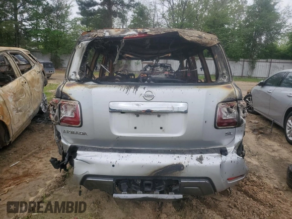 2019 Nissan Armada SL with VIN JN8AY2ND6K9089015, listed as a Copart auction lot 51477085 with 0 mi miles and Salvage Title. Bid and sale history available at carsss.com. Image 6.