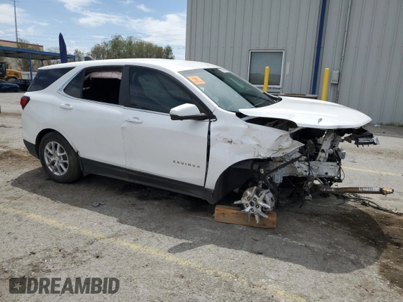 2023 Chevrolet Equinox LT with VIN 3GNAXKEG7PL114695, listed as a Copart auction lot 58258595 with Not provided miles and Salvage title. Bid and sale history available at DreamBid. Image 4.