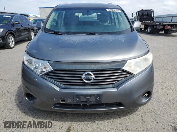 2014 Nissan Quest SV with VIN JN8AE2KP0E9107827, listed as a Copart auction lot 53462535 with Not Provided miles and Clean Title. Bid and sale history available at carsss.com. Image 5.