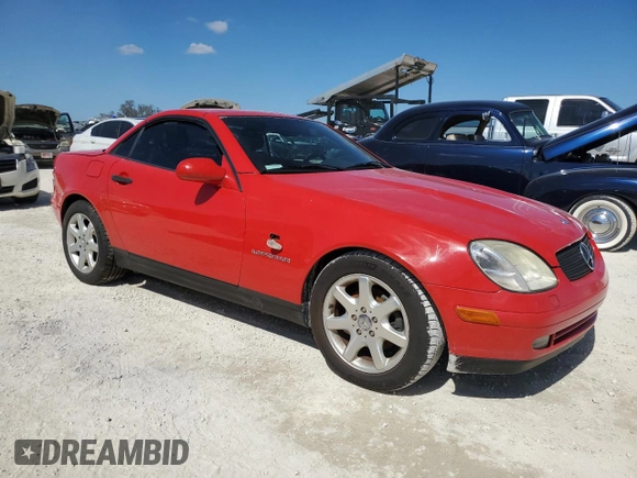 2000 Mercedes-Benz SLK 230 Kompressor with VIN WDBKK47F0YF152761, listed as a Copart auction lot 77760544 with Not provided miles and Non repairable. Bid and sale history available at DreamBid. Image 4.