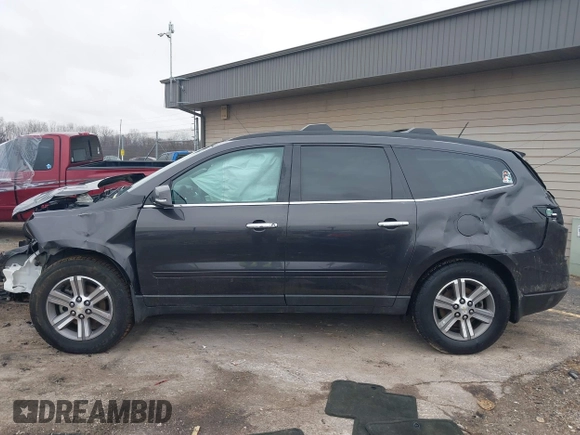 2015 Chevrolet Traverse LT with VIN 1GNKVGKD2FJ230054, listed as a IAAI auction lot 41211551 with 121,466 mi miles and . Bid and sale history available at DreamBid. Image 15.