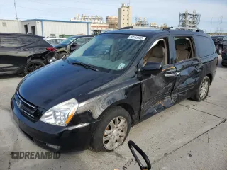 2010 Kia Sedona EX with VIN KNDMH4C34A6327815, listed as a Copart auction lot 88216685 with 0 mi miles and Salvage Title. Bid and sale history available at carsss.com. Image 1.