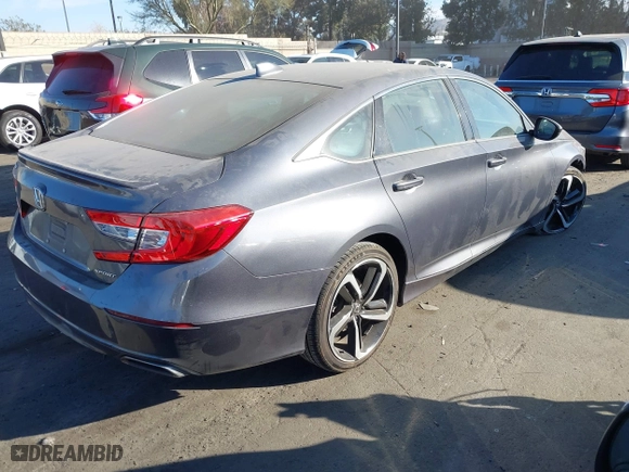 2020 Honda Accord Sedan Sport with VIN 1HGCV1F38LA075633, listed as a IAAI auction lot 41077218 with 41,918 mi miles. Bid and sale history available at carsss.com. Image 4.