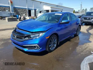 2020 Honda Civic Sedan EX-L with VIN 19XFC1F79LE018049, listed as a Copart auction lot 52382105 with 59,517 mi miles and Salvage Title. Bid and sale history available at carsss.com. Image 1.