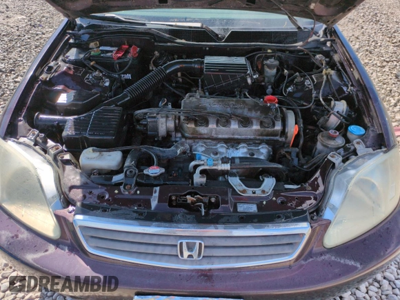 2000 Honda Civic LX with VIN 1HGEJ6673YL047996, listed as a Copart auction lot 51451505 with 216,329 mi miles and Clean Title. Bid and sale history available at DreamBid. Image 11.