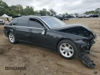 2006 BMW 7 Series 750Li with VIN WBAHN83596DT25366, listed as a Copart auction lot 71251924 with Not Provided miles and Salvage Title. Bid and sale history available at carsss.com. Image 4.