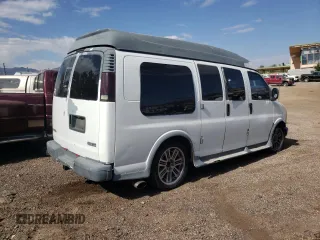 2000 GMC Savana with VIN 1GDFG15RXY1219889, listed as a Copart auction lot 76055684 with 129,427 mi miles and Salvage Title. Bid and sale history available at carsss.com. Image 3.