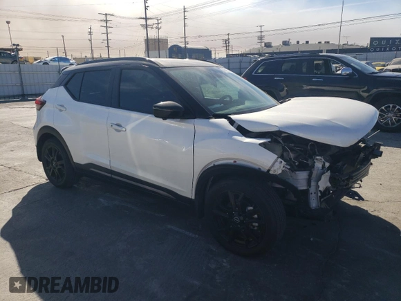 2023 Nissan Kicks SR with VIN 3N1CP5DV7PL497723, listed as a Copart auction lot 41470145 with 34,350 mi miles and Salvage Title. Bid and sale history available at carsss.com. Image 4.