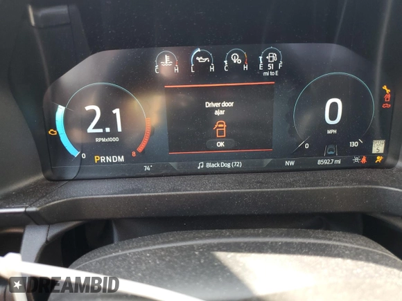 2024 Ford Ranger Lariat with VIN 1FTER4KH6RLE06429, listed as a Copart auction lot 51450775 with 8,592 mi miles and Salvage title. Bid and sale history available at DreamBid. Image 9.