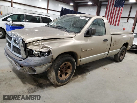 2002 Dodge 1500 with VIN 1D7HA16K52J263179, listed as a Copart auction lot 86451004 with 317,721 mi miles and Salvage Title. Bid and sale history available at DreamBid. Image 1.